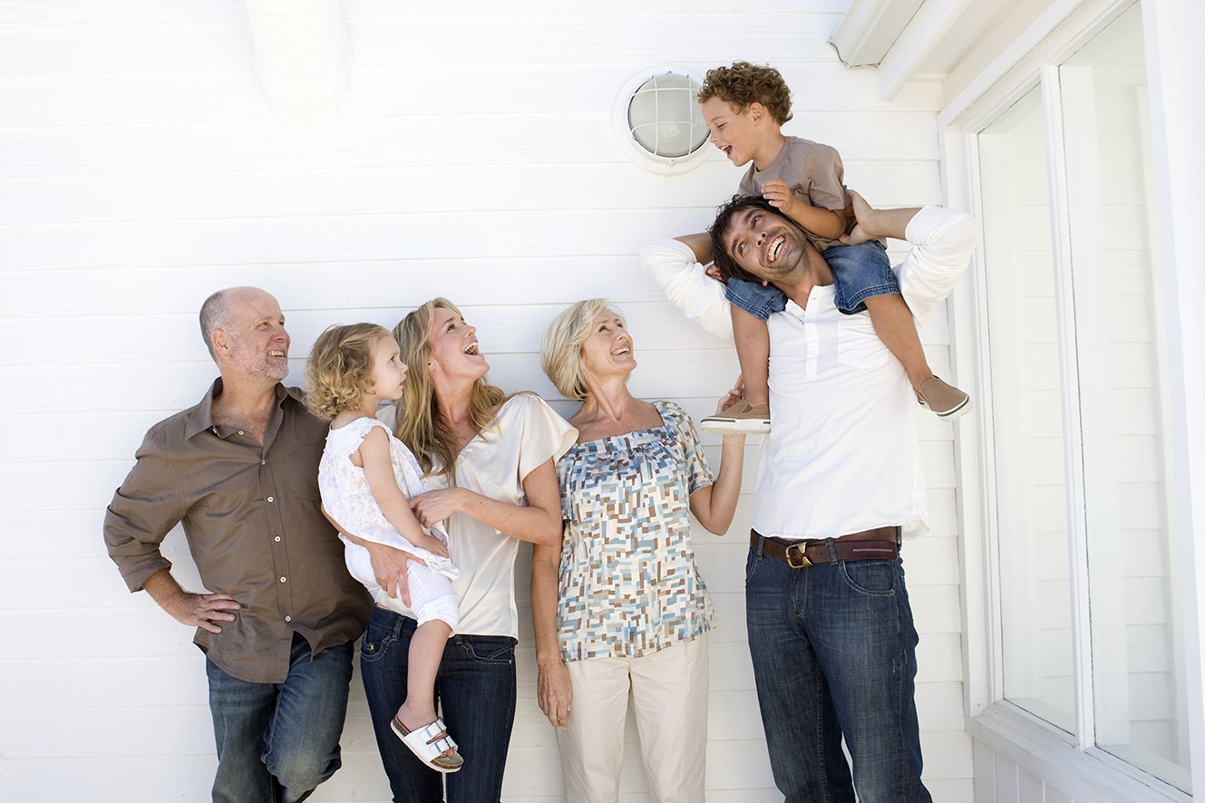 Family with two children