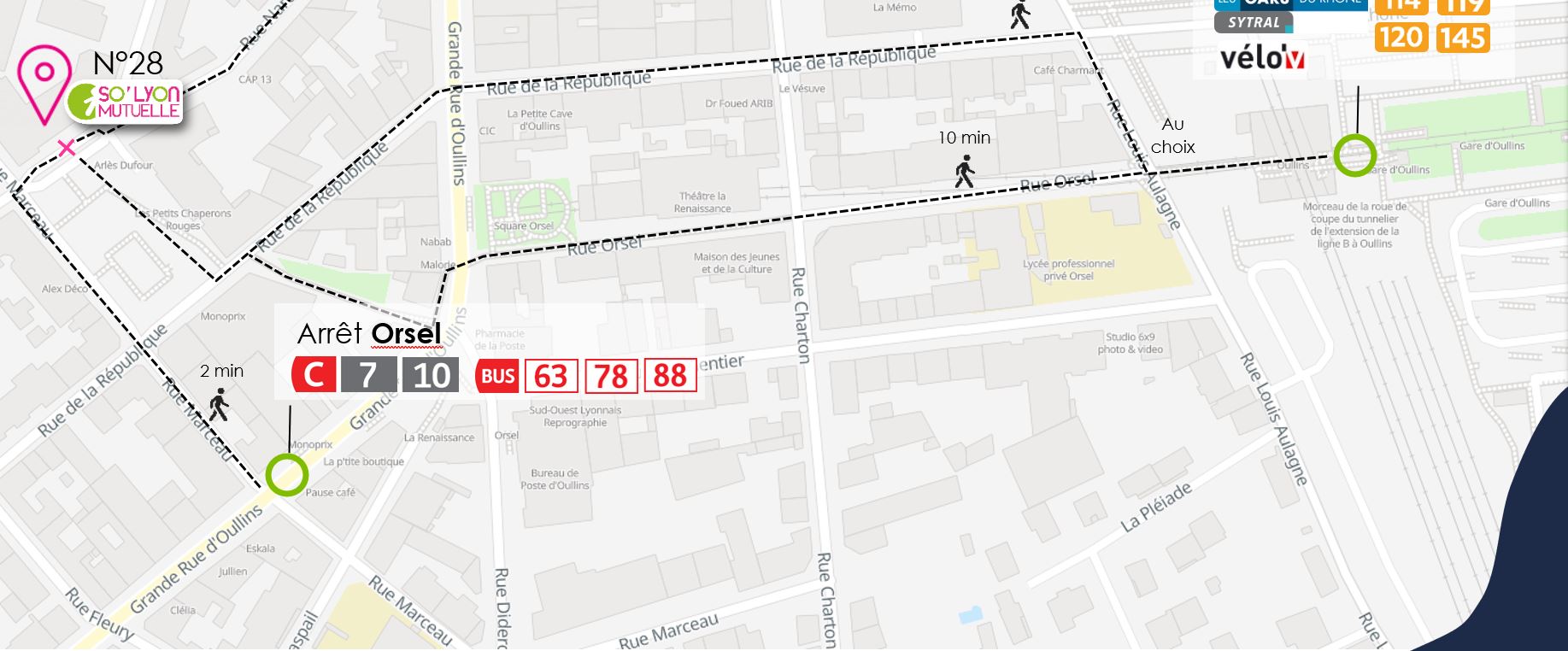 Comment venir chez So’Lyon Mutuelle ?