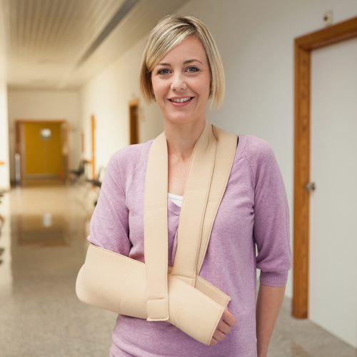Patient with broken arm